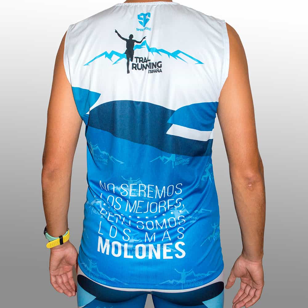 Productivo Gemidos Cabeza Camiseta Tirante ancho Training Trail Running - Sportecnic
