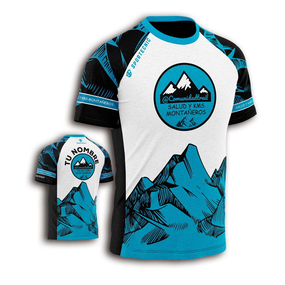 Camiseta Montaña Comunidad Trail Azul